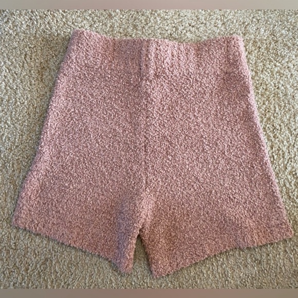 Skims Cozy Knit Rose Clay Shorts Size S/M - Picture 4 of 5